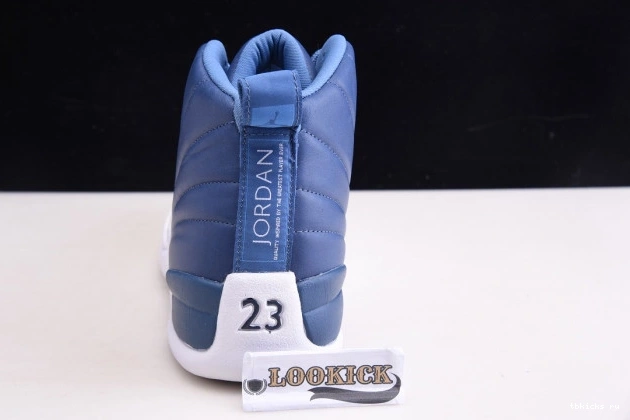 Reps TB 130690-404 Air Jordan 12 Stone Blue Retro 0718